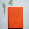 Cuaderno piel naranja 9